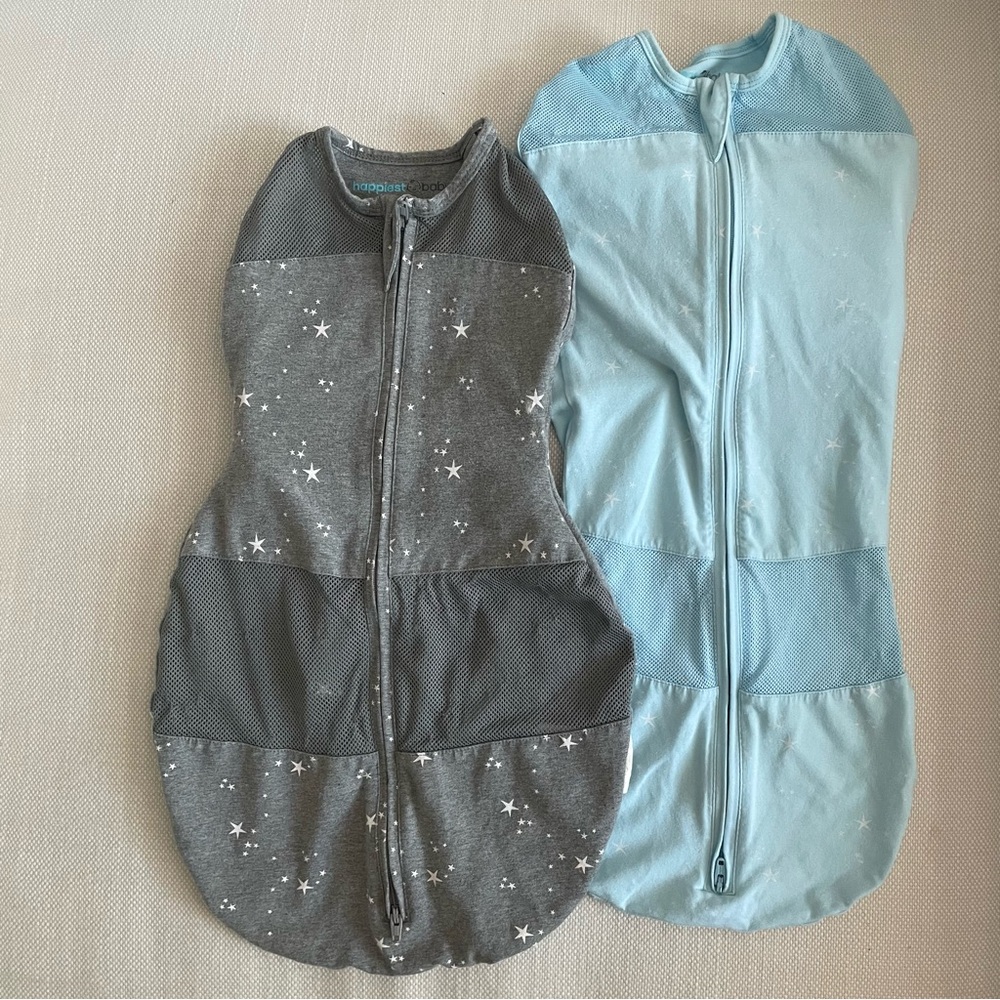 Set of (2) Happiest Baby Sleepea 5 Second Baby Swaddles